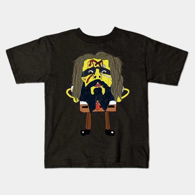 SpongeRob Zombie Kids T-Shirt by Pretty Weird